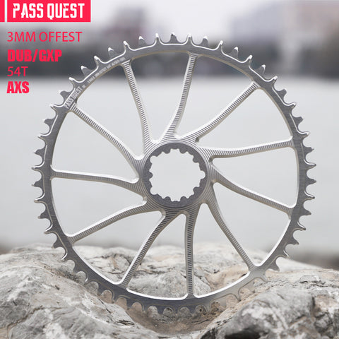 SRAM 3 Bolt ( 3mm offset)AXS GRAVEL/ROAD Narrow Wide Chainring 40-54T