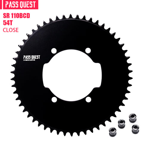 PASS QUEST SRM-110 BCD (4-bolt AERO) Round AERO Narrow Wide Chainring