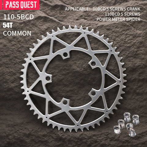 110BCD (5-bolt Hollow) Round Hollow Road Bike Narrow Wide Chainring