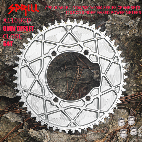 PASS QUEST X110BCD High strength AERO Texture Narrow Wide Chainring 54-66T