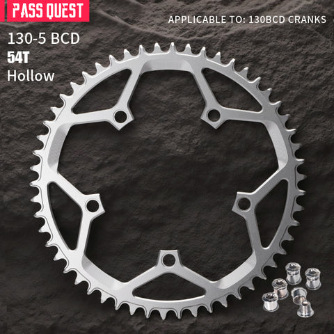 130BCD (5-bolt) Round Hollow Narrow Wide Chainring