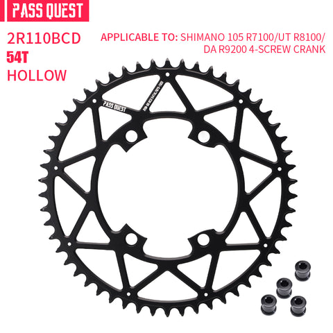 SHIMANO 110BCD R9200 R8100 R7100 Hollow Round Narrow Wide Chainring