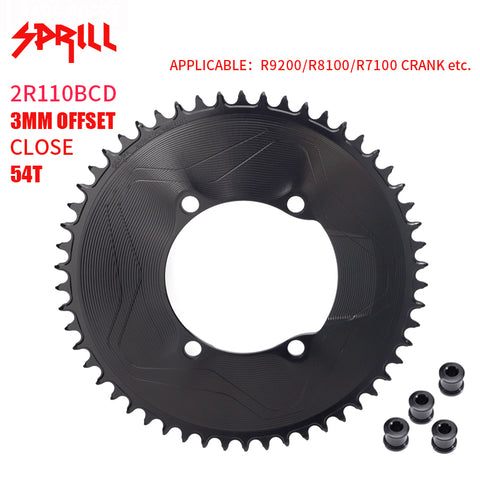 PASS QUEST SPRILL R9200 R8100 R7100 3mm offset Narrow Wide Chainring