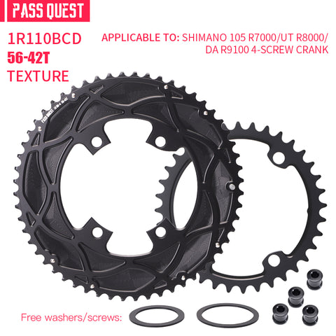 110BCD 2X R9100 R8000 R7000 Sprocket Crankshaft set Road Gravel bike