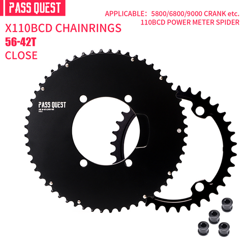 SHIMANO X110BCD 2X Sprocket AERO Road bike Gravel bike 11-12s
