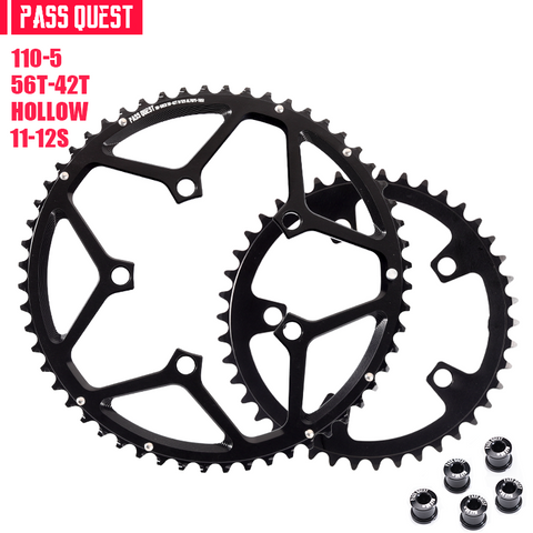 110BCD (5-bolt AERO) 2X Sprocket Round Road Bike Foldable Bicycle 11/12 speed