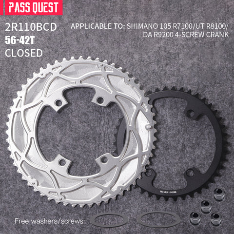 110BCD 2X R9200 R8100 R7100 Sprocket Crankshaft set Road Gravel bike