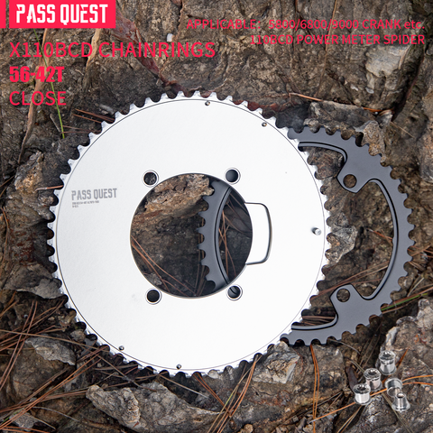 SHIMANO X110BCD 2X Sprocket AERO Road bike Gravel bike 11-12s