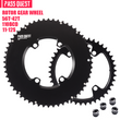 Load image into Gallery viewer, ROTOR 110BCD 2X Sprocket AERO crankshaft set Road bike Gravel bike
