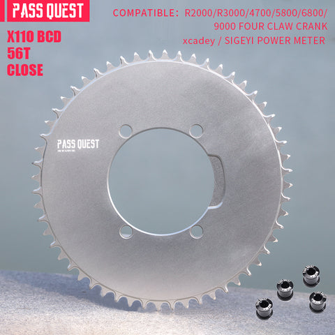 SHIMANO X110BCD (4-bolt AERO) Round Narrow Wide Chainring