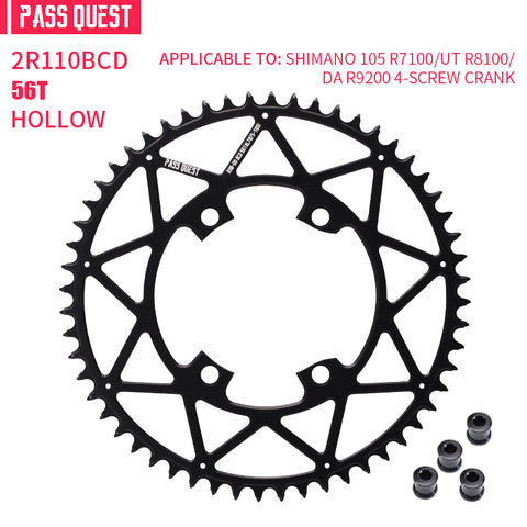 SHIMANO 110BCD R9200 R8100 R7100 Hollow Round Narrow Wide Chainring