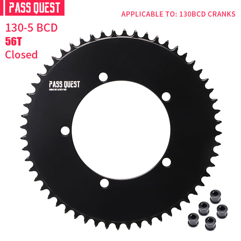 130BCD (5-bolt ) Round AERO Narrow Wide Chainring