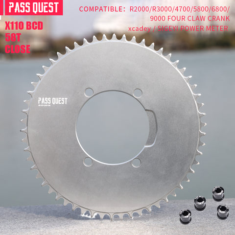SHIMANO X110BCD (4-bolt AERO) Round Narrow Wide Chainring