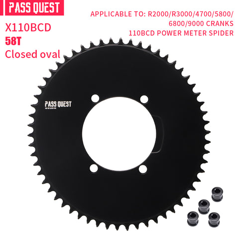 SHIMANO X110BCD (4-bolt AERO) Oval/ Round Narrow Wide Chainring