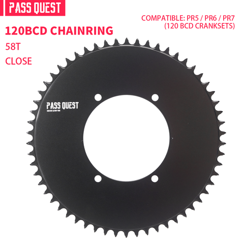 SENICX X120BCD (4-bolt AERO) Round Narrow Wide Chainring
