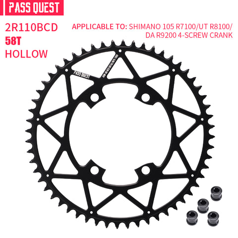 SHIMANO 110BCD R9200 R8100 R7100 Hollow Round Narrow Wide Chainring