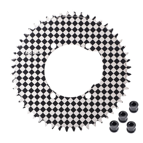 SHIMANO 110BCD (4-bolt ) Checkerboard Narrow Wide Chainring