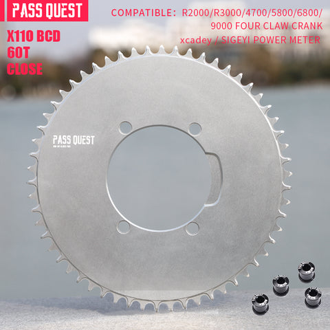SHIMANO X110BCD (4-bolt AERO) Round Narrow Wide Chainring