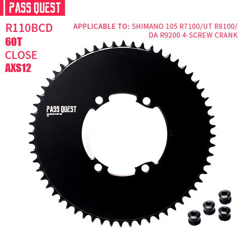 SHIMANO 110BCD R9200 R8100 R7100 AXS Round Narrow Wide Chainring