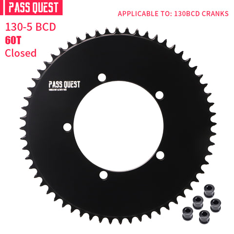 130BCD (5-bolt ) Round AERO Narrow Wide Chainring