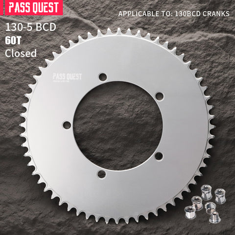 130BCD (5-bolt ) Round AERO Narrow Wide Chainring