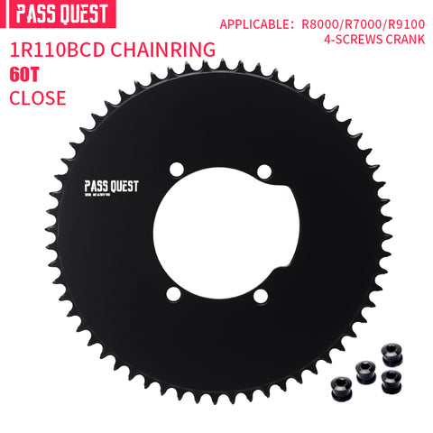 SHIMANO 110 BCD R9100 (4-bolt AERO) Round AERO Narrow Wide Chainring