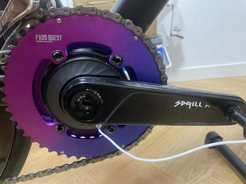 PASS QUEST Sprill Ultralight carbon fiber road crankset EASTON interface