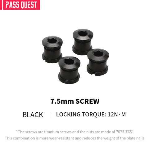 PASS QUEST bicycle chainring titanium alloy screws extended Bolts