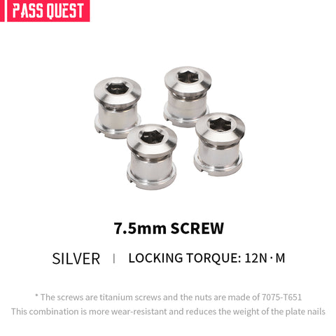 PASS QUEST bicycle chainring titanium alloy screws extended Bolts