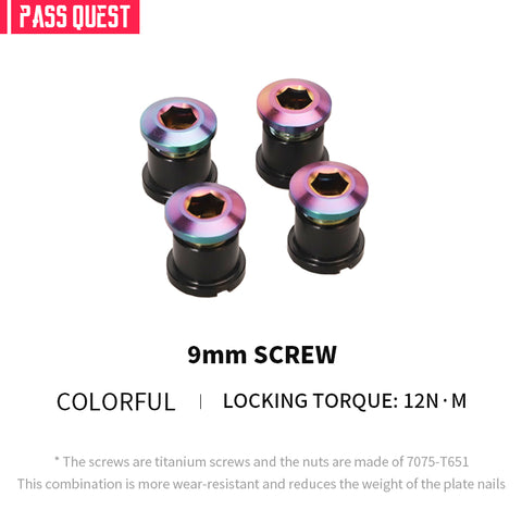 PASS QUEST bicycle chainring titanium alloy screws extended Bolts