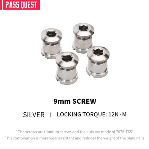 PASS QUEST bicycle chainring titanium alloy screws extended Bolts