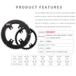 Load image into Gallery viewer, SHIMANO X110BCD 2X Sprocket AERO Road bike Gravel bike 11-12s