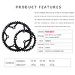 Load image into Gallery viewer, 130BCD (5-bolt HOLLOW) 2X Sprocket Round Road Bike Foldable Bicycle 11-12 speed Gravel bike