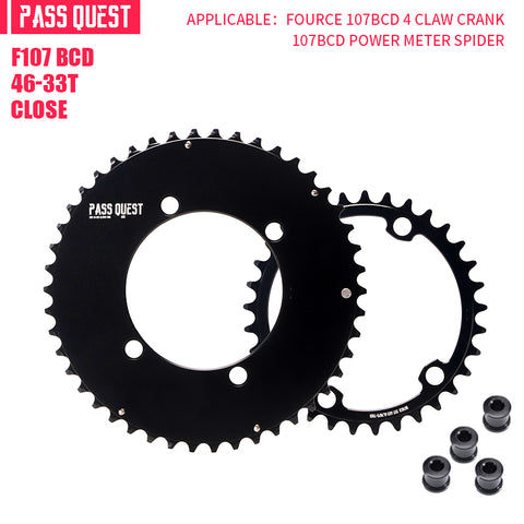 SRAM FORCE 107BCD 2X Sprocket AERO Road bike Gravel bike 12s