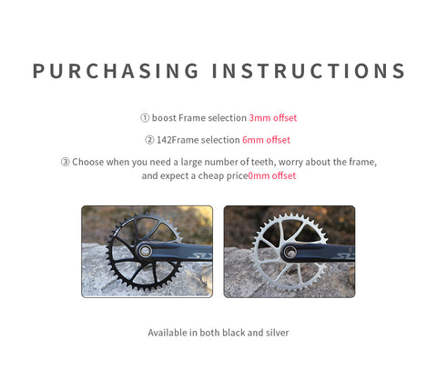 SHIMANO M7100 M8100 M9100(0mm offset) Round Narrow Wide Chainring