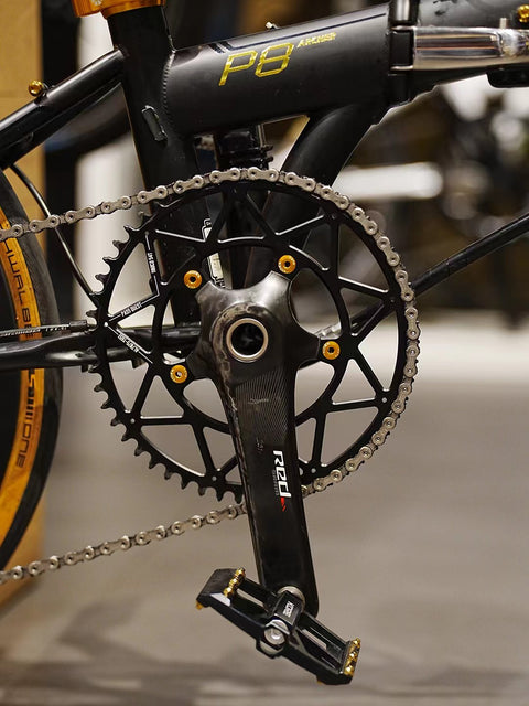110BCD (5-bolt Hollow) Round Hollow Road Bike Narrow Wide Chainring