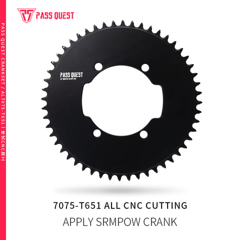 PASS QUEST SRM-110 BCD (4-bolt AERO) Round AERO Narrow Wide Chainring