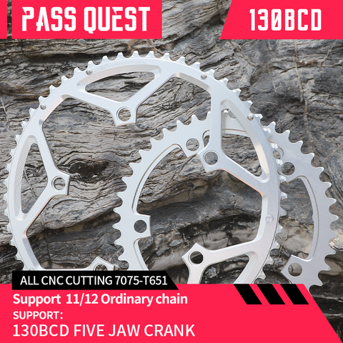 130BCD (5-bolt HOLLOW) 2X Sprocket Round Road Bike Foldable Bicycle 11-12s