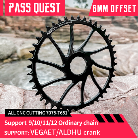 ROTOR (6mm offset ) Aldhu inpower Round Hollow Narrow Wide Chainring