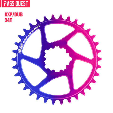PASS QUEST 104BCD and SRAM 3 Bolt single speed chainring DJ dedicated