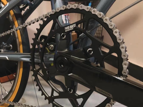 PASS QUEST For SRAM RIVAL 107BCD (4-bolt) Round Narrow Wide Chainring