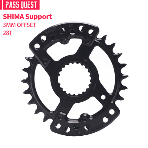 PASS QUEST specification narrow wide tooth belt guard plate/shimano/race face/easton