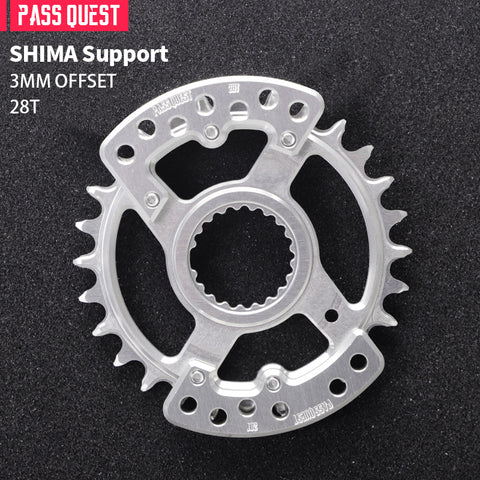 PASS QUEST specification narrow wide tooth belt guard plate/shimano/race face/easton