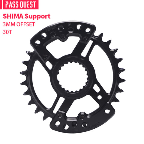 PASS QUEST specification narrow wide tooth belt guard plate/shimano/race face/easton