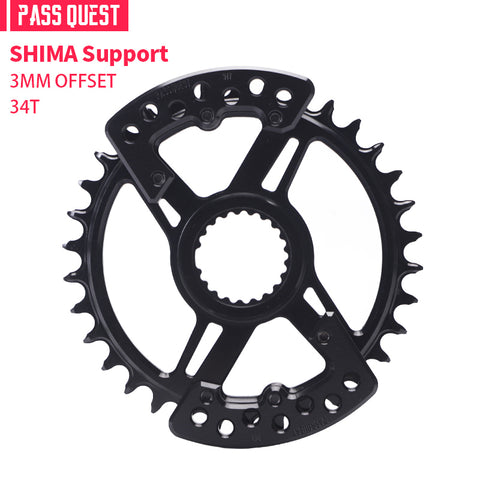 PASS QUEST specification narrow wide tooth belt guard plate/shimano/race face/easton