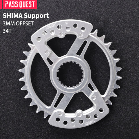 PASS QUEST specification narrow wide tooth belt guard plate/shimano/race face/easton