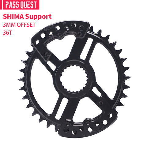 PASS QUEST specification narrow wide tooth belt guard plate/shimano/race face/easton