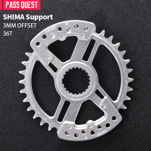 PASS QUEST specification narrow wide tooth belt guard plate/shimano/race face/easton
