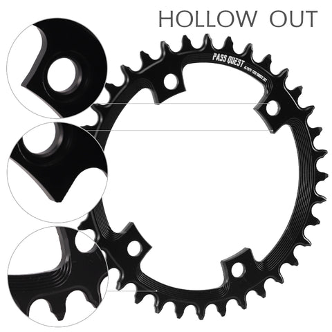 PASS QUEST For SHIMANO GRX 110bcd Oval Hollow Narrow Wide Chainring