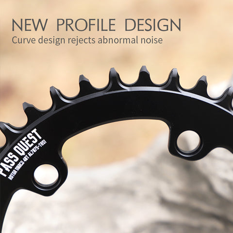 PASS QUEST For ROTOR 110BCD Round AERO Narrow Wide Chainring